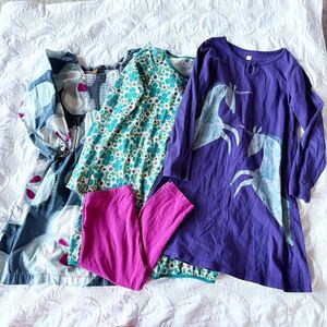 Tea Collection Long Sleeve Dress Bundle Girls 8